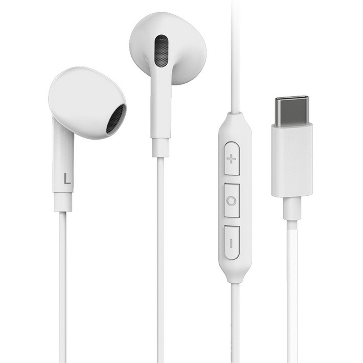 아이리버 갤럭시 애플 아이폰 컴퓨터 노트북 호환 C타입 오픈형 유선 이어폰