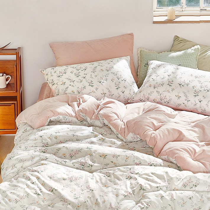 파르페by알레르망 국내 제조 에이프릴 극세사 차렵이불