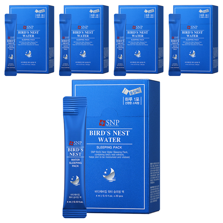 에스엔피 바다제비집 워터 슬리핑 팩 스틱형, 4ml, 100개