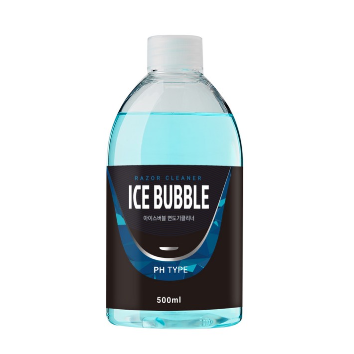 아이스버블 면도기클리너 세정액 PH타입 500ml, 단일상품, 단일색상