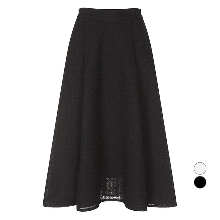 올리브데올리브 여성용 A라인 레이스 롱 스커트