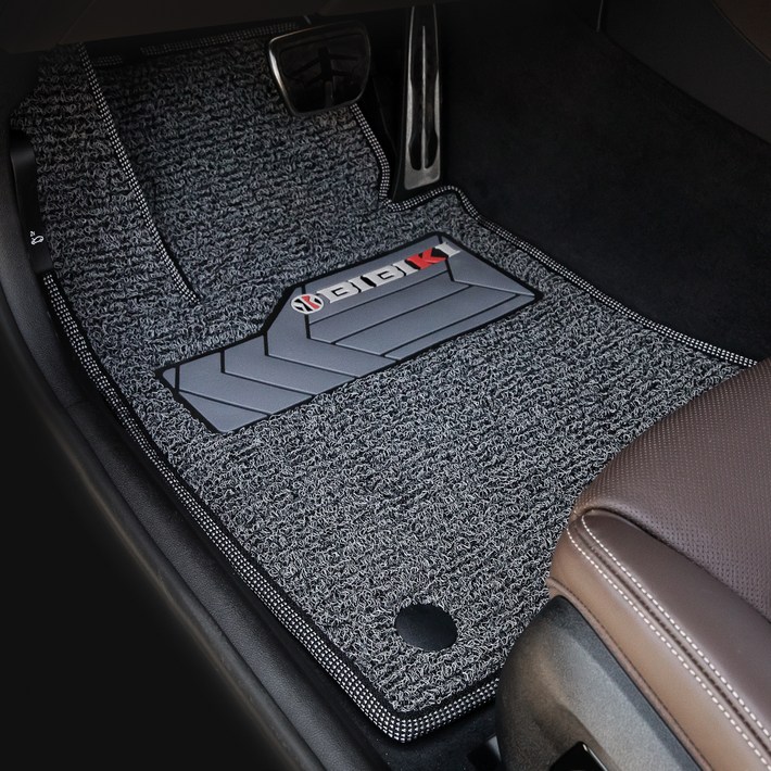 비비키 확장형 발판 코일카매트 1열 2열 세트, BMW 1시리즈 F40 2020년, 그레이