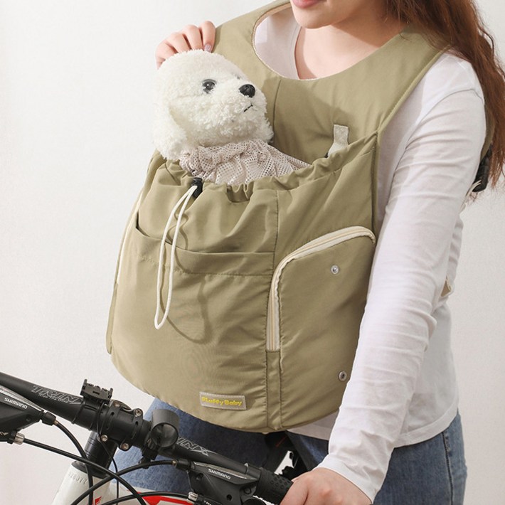 레드퍼피 반려동물 포세린 앞가방