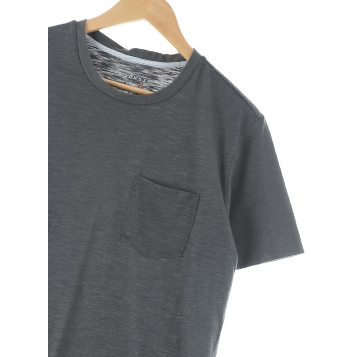 L지오송지오 반팔 티셔츠 카키 면 무지 솔리드43