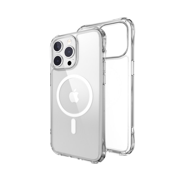 스위치이지 MAGEASY 아이폰15 프로맥스 ATOMS M 투명 하드 케이스