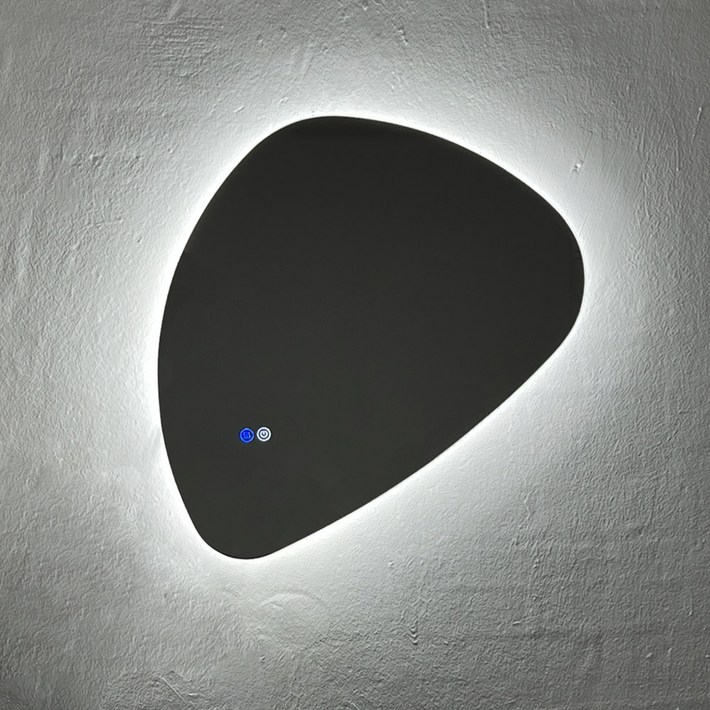 에브리윅 붙이는 욕실 led 거울 간접조명 대형 비정형 안개제거, 단일색상