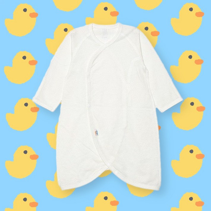 버니데이 코튼메쉬 태열 땀막이 배냇가운