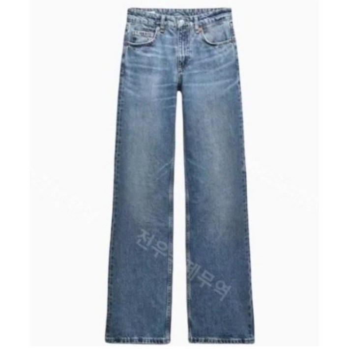 ZARA 자라 미드라이즈 풀 렝스 진 6688034  6688034