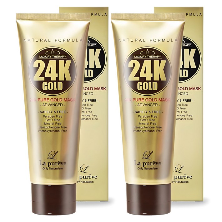 라퓨레브 24K 퓨어 골드 필오프팩 모공수축 뜯어내는 순금 모델링 필링 마스크 팩