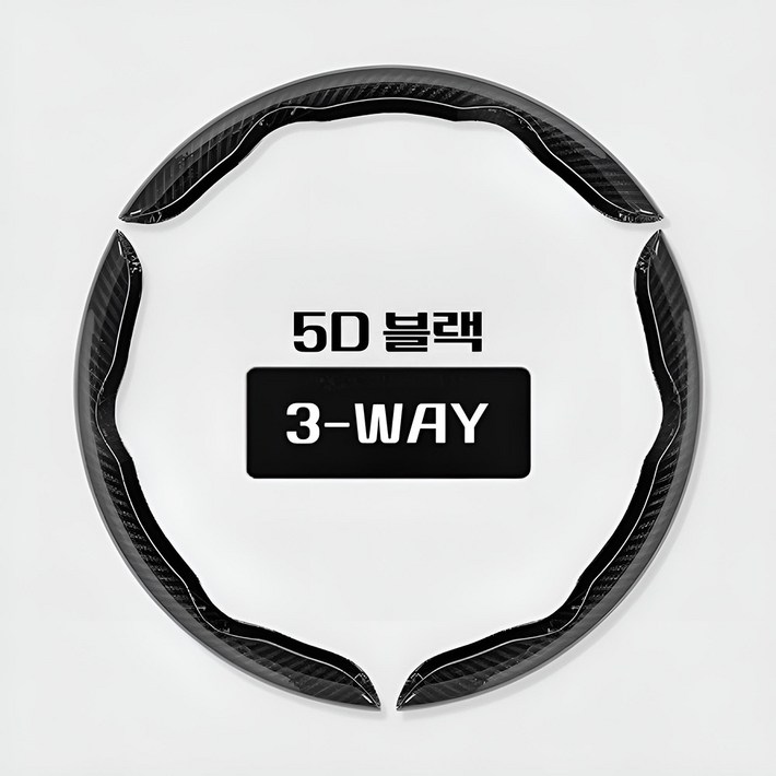 MN Real 카본 5D 자동차 하프 핸들커버