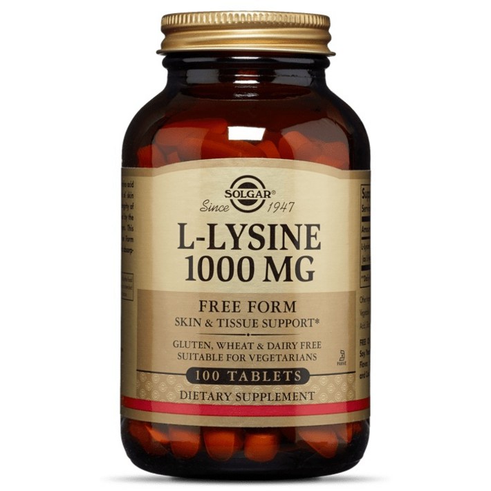 솔가 L라이신 1000mg 타블렛 글루텐 프리 비건