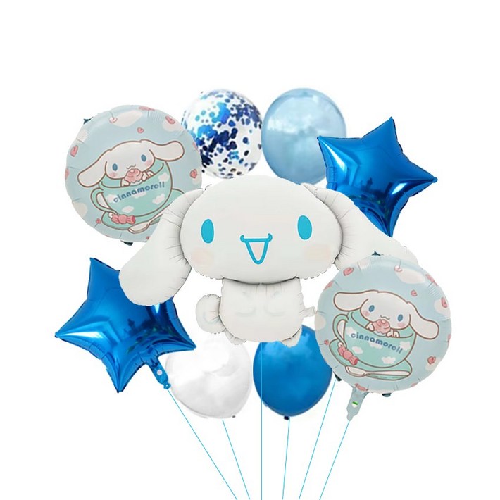 메리 산리오 시나모롤 여아생일 산리오 빅사이즈 대형 키티 조카 생일 파티 풍선 세트 쿠로미 마이멜로디 파티 선물