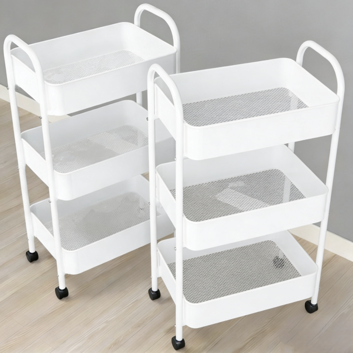 원풍룽 이동식 튼튼한 트롤리 다용도 수납 선반