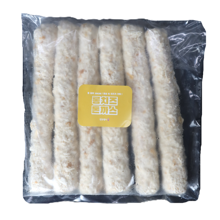 수제 생 치즈돈까스 6장 롱치즈돈까스 총 1.3kg 업소용 대용량