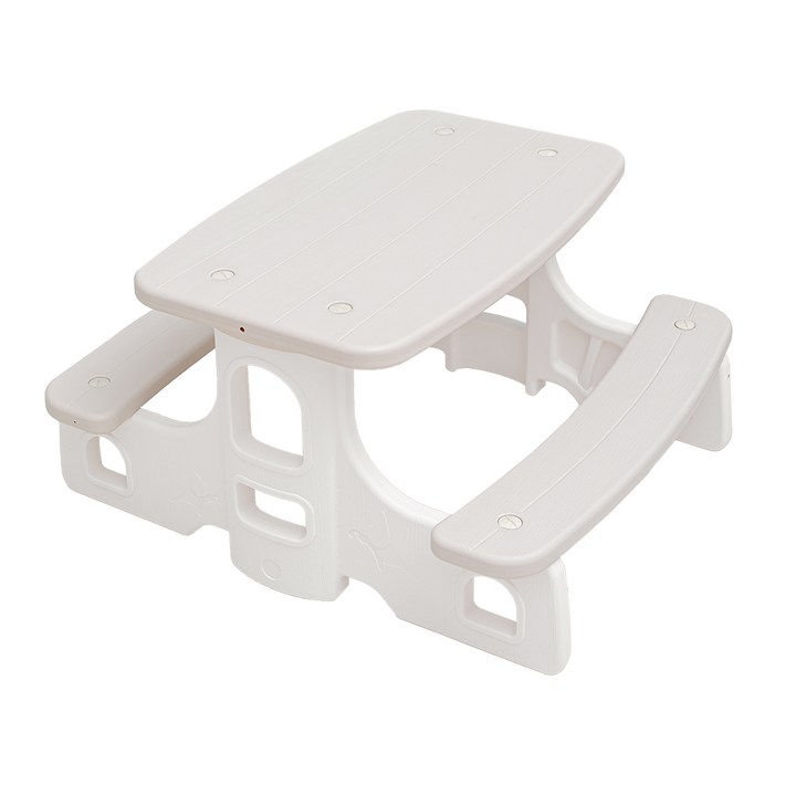 아누리 키즈플레이 피크닉테이블 키즈책상 유아테이블, 소프트베이지