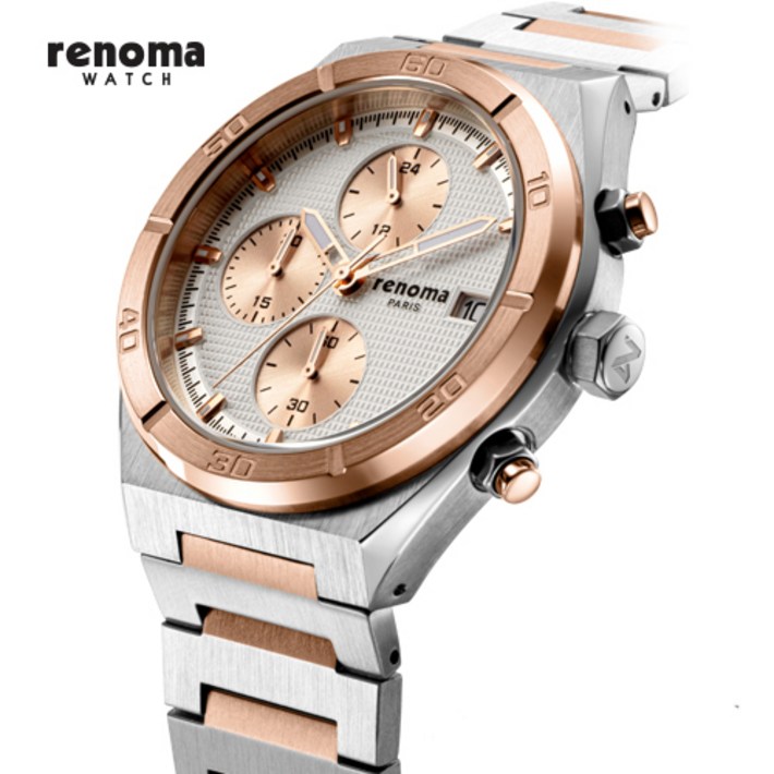 renoma 레노마 25SS 크로노그래프 남성 메탈시계 RE2504