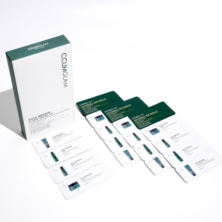 끌림글램 시카 비건 여행용 기초 화장품 4종 트래블키트 세트 10매