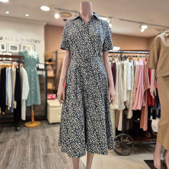 BCBG 올앤썬드리 여름25 피비 프린트 원피스 A5M4O634