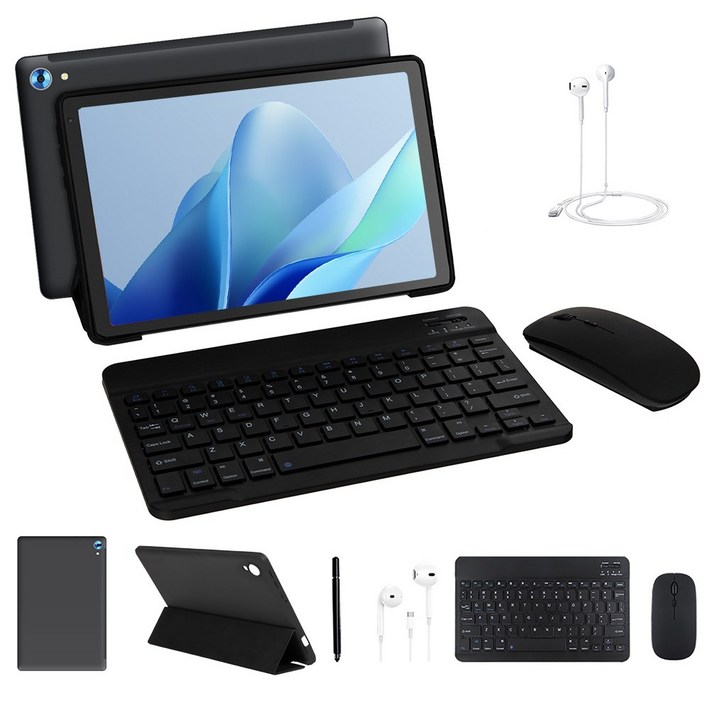 Wqplo C108 태블릿PC 10.1인치태블릿 16G128G 8코어 안드로이드 15, WiFi, 검정색, 128GB Wqplo C108 태블릿PC 10.1인치태블릿 16G128G 8코어 안드로이드 15, WiFi, 검정색, 128GB