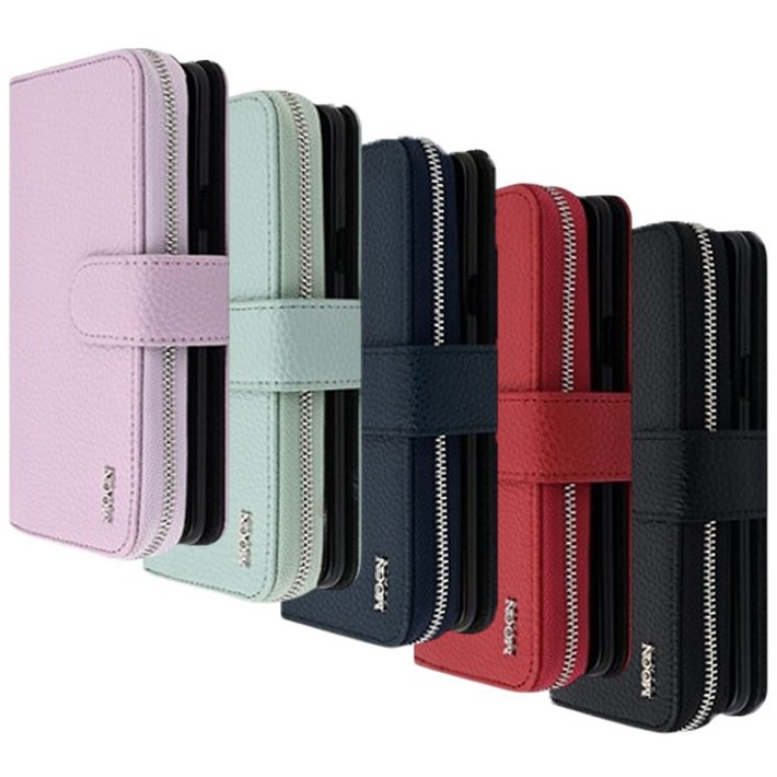 갤럭시A13 케이스 지갑 가죽 카드 수납 포켓 다이어리 플러스 더문 지퍼