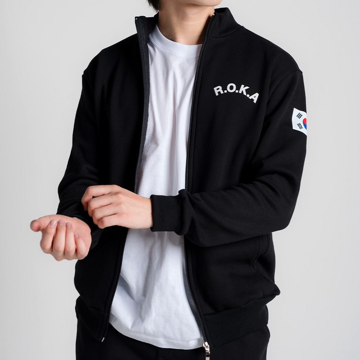 ROKA 로카 기모 집업 자켓 져지 코리아 아미 후리스 플리스