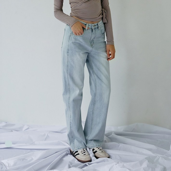 콘치웨어 CONCH DENIM 클래식 스트레이트 데님팬츠 여름 오버핏 데님팬츠