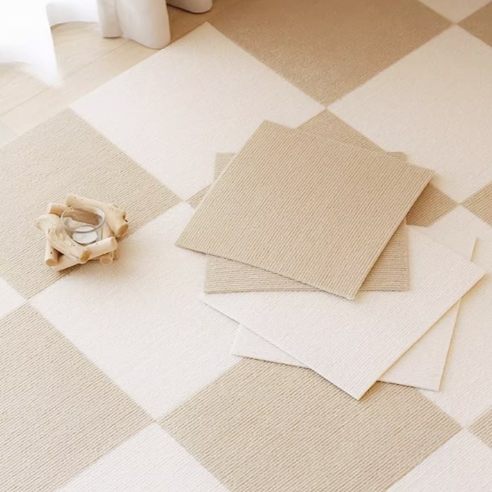 Jeernare 반복사용 흡착식 20개 타일 카페트 강아지 미끄럼방지 매트 바닥보호 소음완화