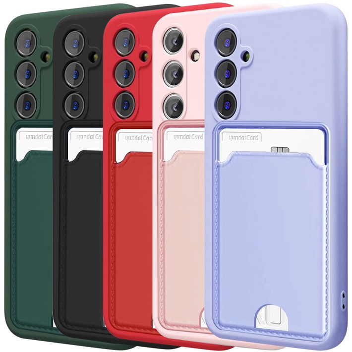 벌크온 11 갤럭시 A34 카드 수납 포켓 카메라 보호 풀커버 실리콘 컬러 휴대폰 케이스