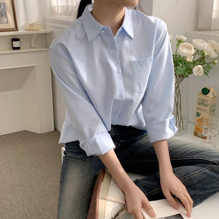 플루터 여성 옥스포드 셔츠 10컬러 SXL 빅사이즈 플루터 여성 옥스포드 셔츠 10컬러 SXL 빅사이즈
