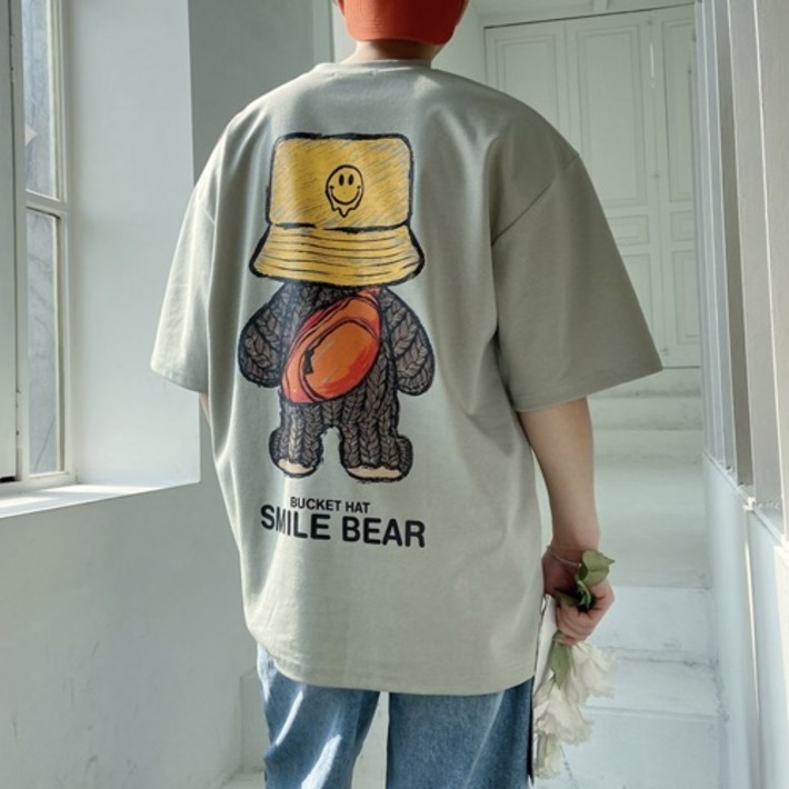 28종 남자 반팔티 오버핏 프린팅 여름 티셔츠