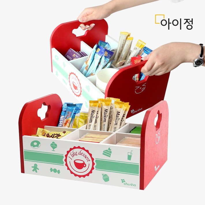 애니티 우드애니티 TB602 커피정리함 티박스, 1개, 브라운