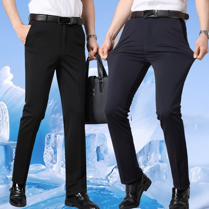 아임플렉스 여름 정장바지 아이스 쿨 스판 슬랙스 등산 골프