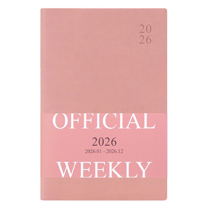 2026 오피셜 열두달 B6 위클리 다이어리 날짜형 32절 주간 업무용