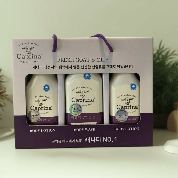 카프리나 바디케어 세트 코스트코 바디로션 바디워시 보습 산양유 시어버터향 고트밀크 선물용