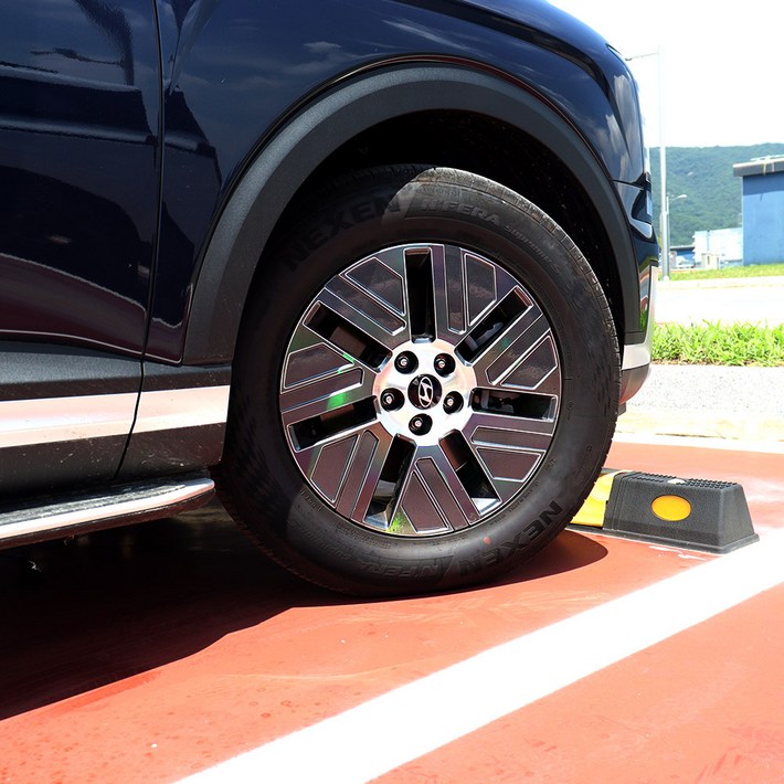 비브랜드와이앤유18인치 타이어 드레스업 카본 홀로그램 휠마스크 스티커 보호필름 디올뉴팰리세이드 호환, 블루카본