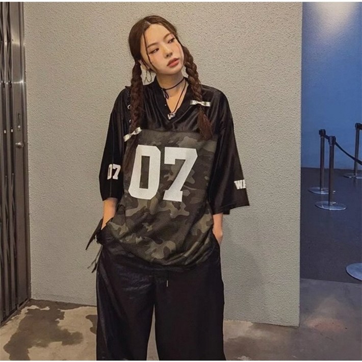 D블리 자체제작 단체복 재주문1등 빅사이즈 밀리터리 07 매쉬 배색 오버핏 반팔티 오프로드 모터사이클 사커티