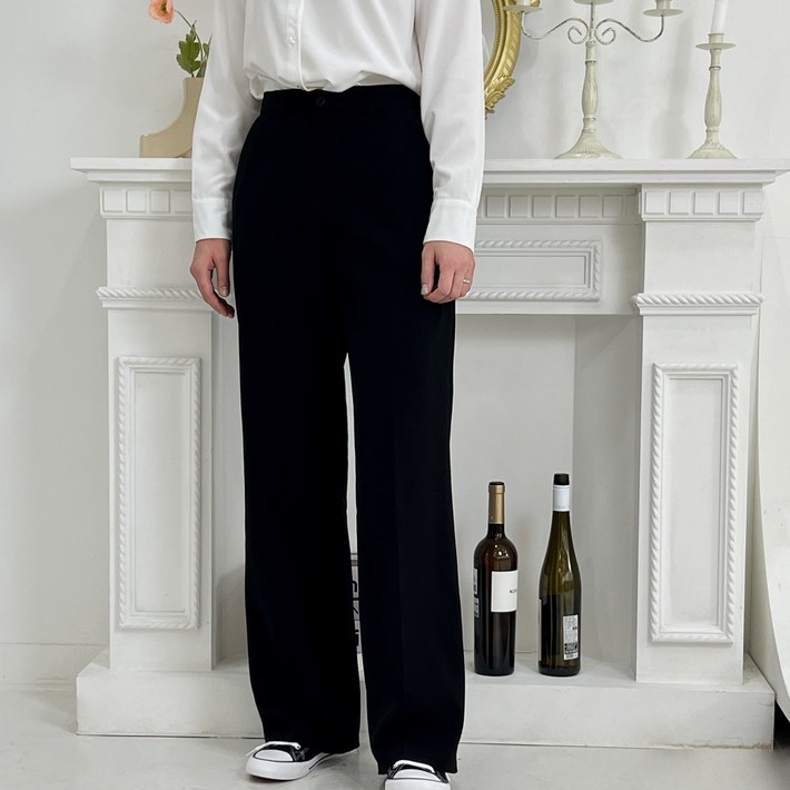국산 3단 기장 여성 슬랙스 바지 와이드 팬츠 키큰녀 키작녀 바지