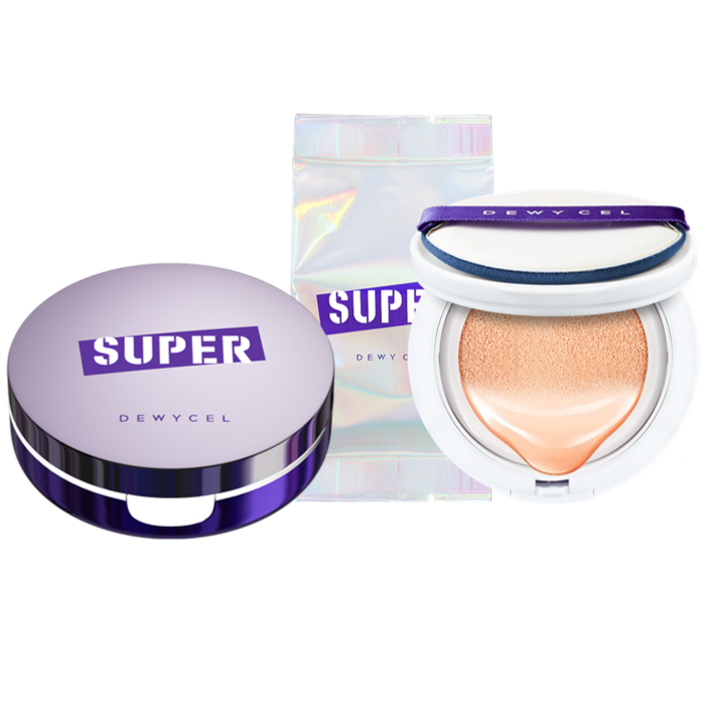 [유통기한임박 1+1] 특가 듀이셀 슈퍼플 커버 쿠션 본품+리필 23호