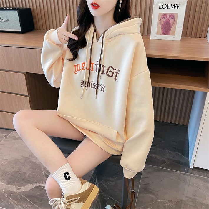 65 테리 콤비 벨벳 후드 여 추동양기모