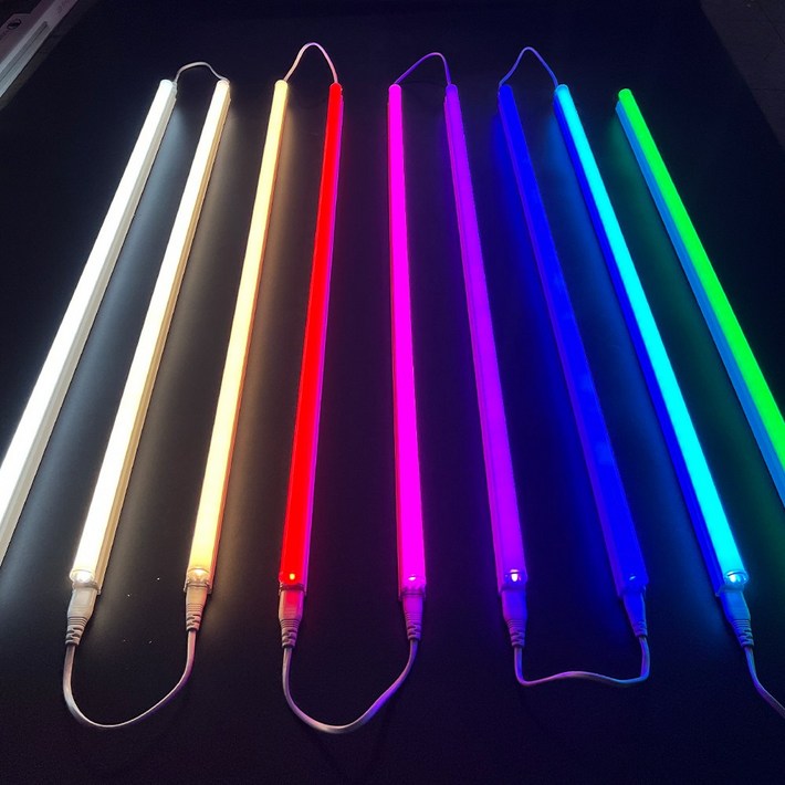 LED T5 컬러 간접조명 인테리어 라인 형광등, SKY BLUE하늘색