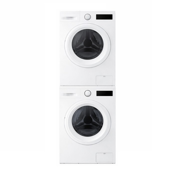 삼성전자 9kg 드럼 세탁기건조기 직렬설치 DV90TA040KEWF40F09M0Y 키트 포함 삼성 설치 지원, 화이트, 직렬설치