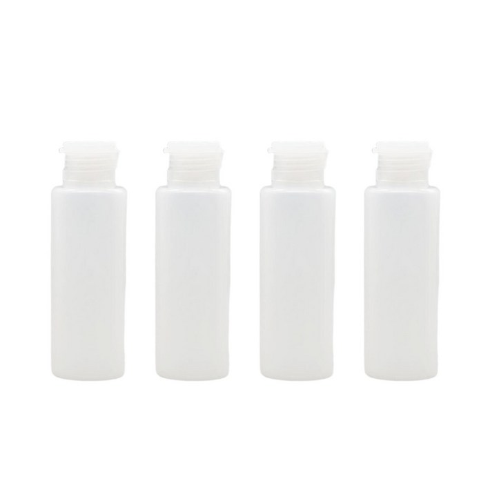 이진스 여행용 공병 100ml, 4개, 화이트