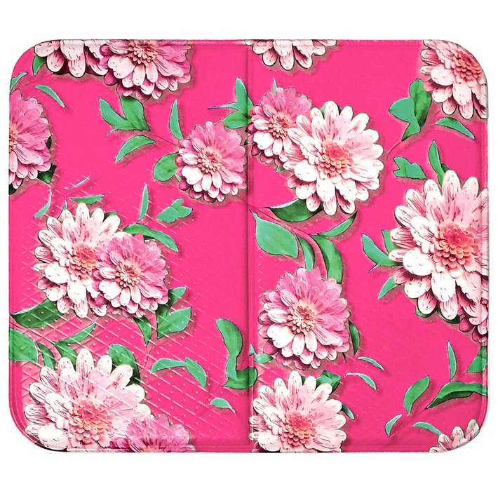 토탈하우스 꽃핑크색 플라워 사우나방석 꽃방석 접이식방석 목욕방석 휴대용방석 1인용 쿠션방석 다용도미니매트 거베라꽃