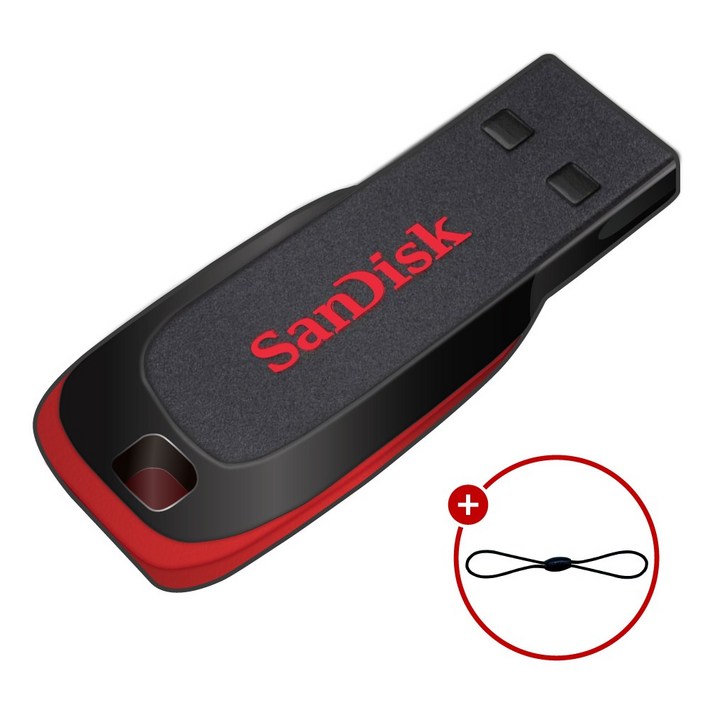 샌디스크 Cruzer Blade 크루저 블레이드 USB 2.0 SDCZ50128GB USB 고리줄