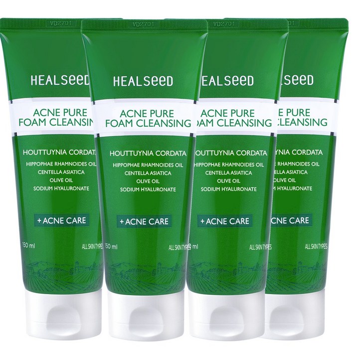 약모밀 힐시드 아크네 퓨어 폼 클렌징 150ml 본사 당일 발송, 150ml, 4개