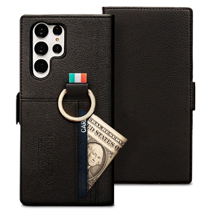 비유어산타 플로렌스 갤럭시 S 다이어리 유해파차단 이태리원단링 카드수납 휴대폰 케이스