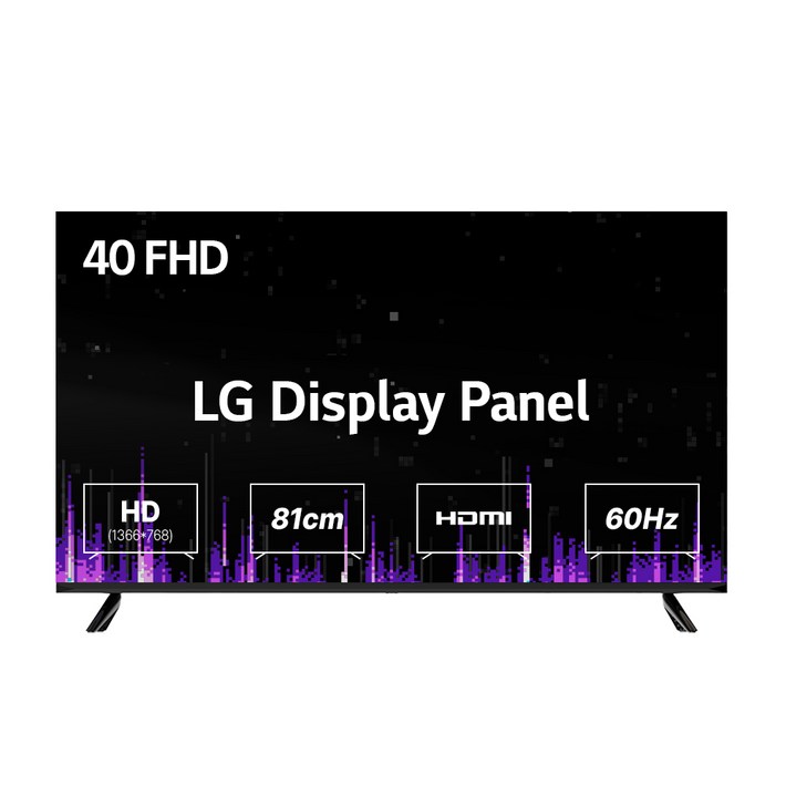 와우피프티 LG패널 100cm40인치 FHD 게이밍모니터 스탠드형 컴퓨터 모니터 TV
