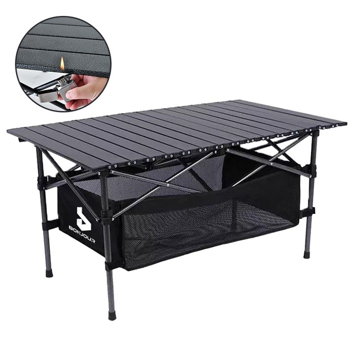 Bonjour 아웃도어  접이식 캠핑 테이블 휴대용 캠핑 경량 테이블 내모마성  스프레이 기술