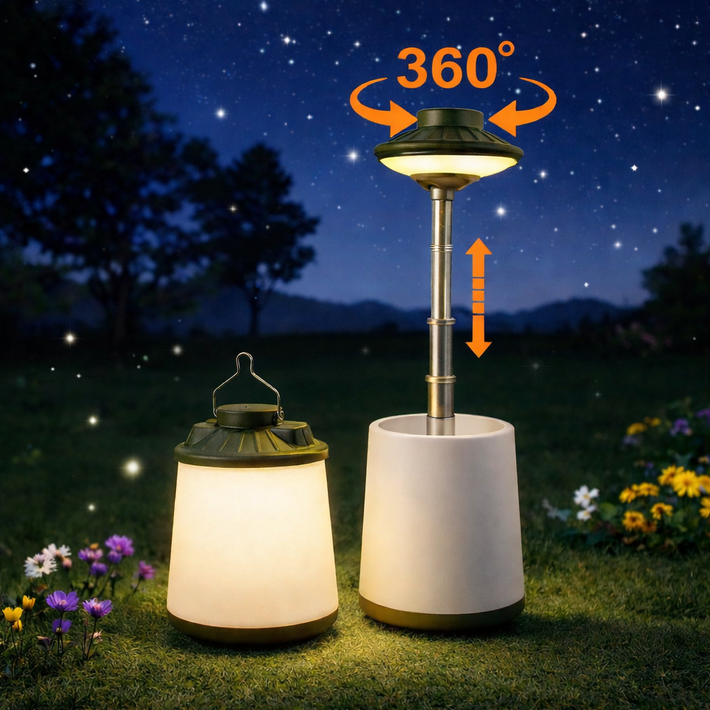 애니윙 캠핑족 무선 LED 캠핑등 360도 회전 스탠드 랜턴 2026년출시