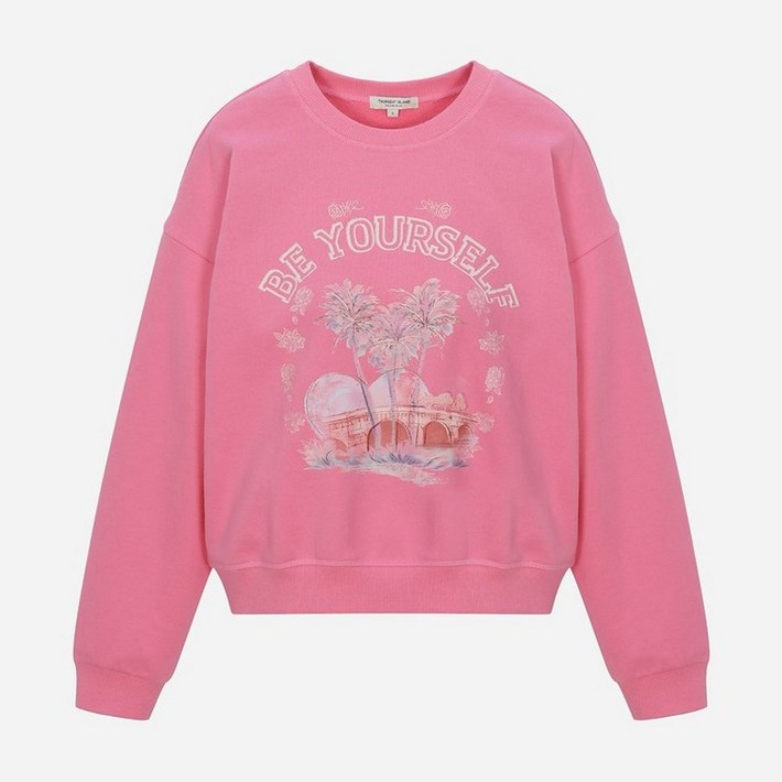 써스데이아일랜드 여성하트 모티브 스웻셔츠T252MST135W 196459